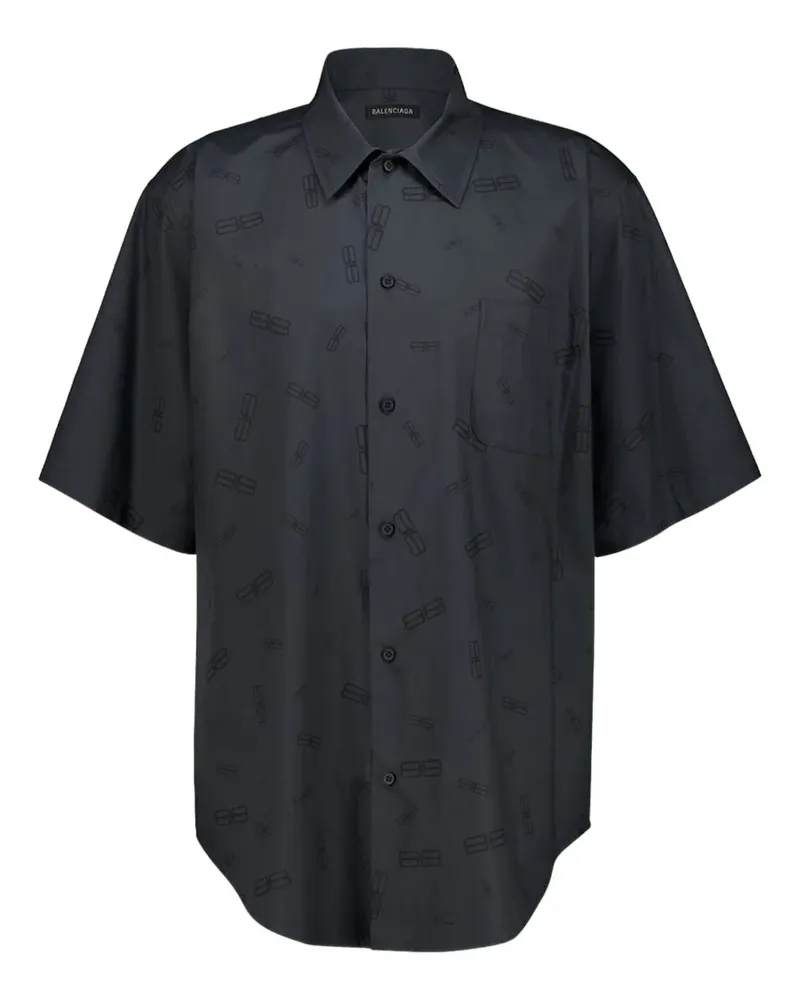 Balenciaga Hemd aus Baumwolle - Grau Grau