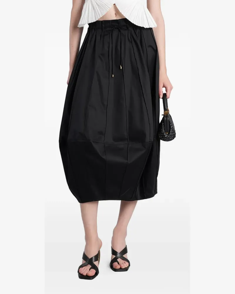 Cult Gaia Rivena drawstring-waist panelled midi skirt - Schwarz Schwarz