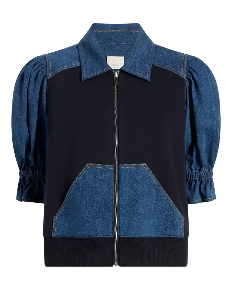 Cinq à Sept Susan Jacke mit Puffärmeln - Blau Blau
