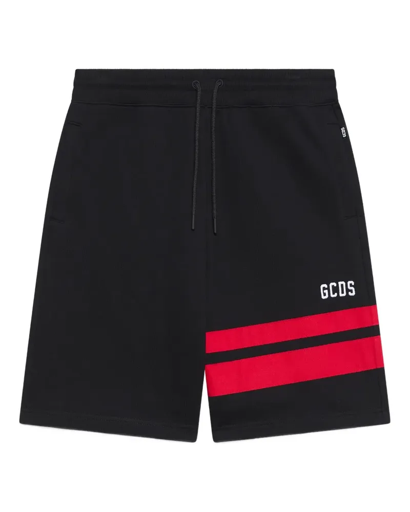 GCDS Shorts mit Webstreifen - Schwarz Schwarz