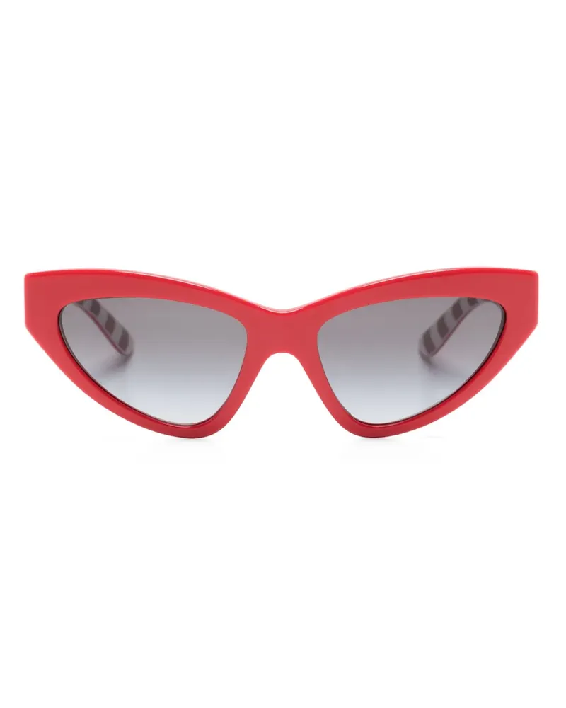 Dolce & Gabbana Crossed Cat-Eye-Sonnenbrille - Rot Rot