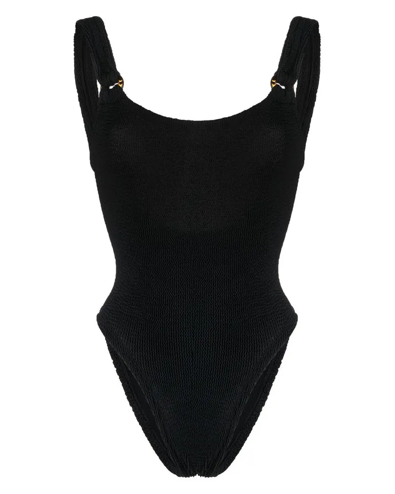 Hunza G Domino Badeanzug - Schwarz Schwarz