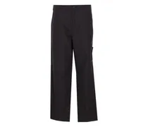 Cargohose mit aufgesetzten Taschen - Schwarz
