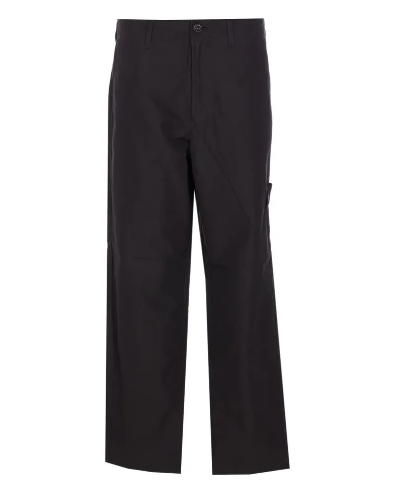 Stone Island panama patch-pocket cargo pants - Schwarz Schwarz