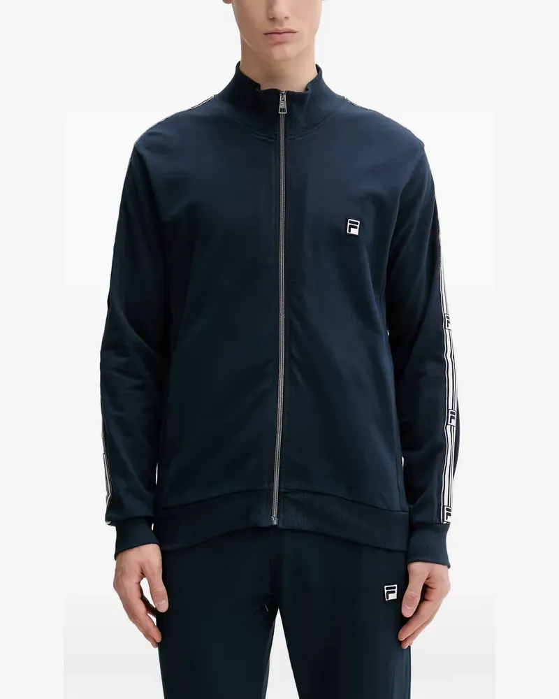 Fila logo-patch zip-up tracksuit - Blau Blau