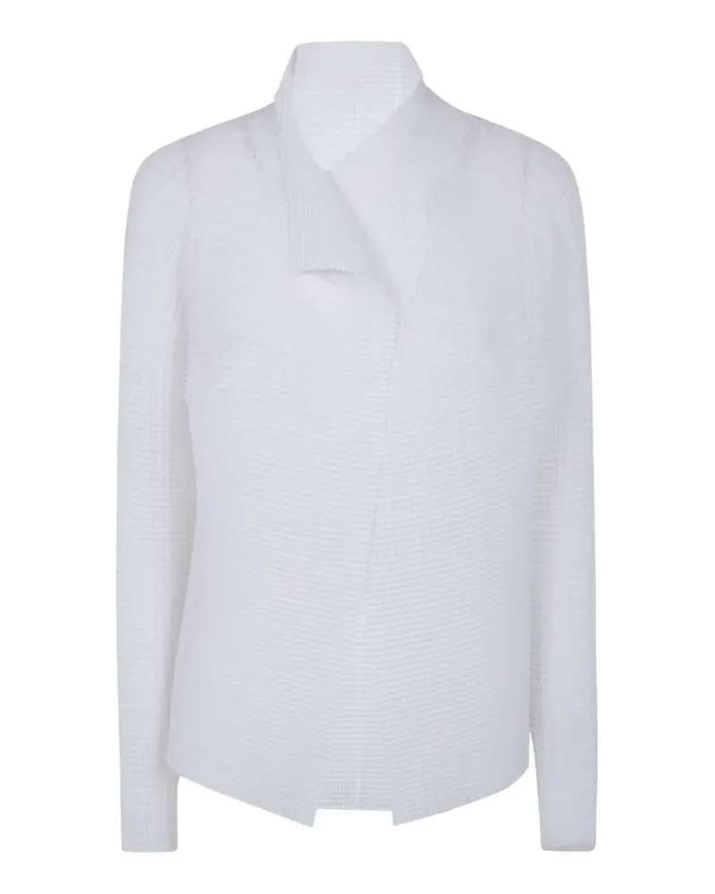 Issey Miyake long-sleeves shirt - Weiß Weiß