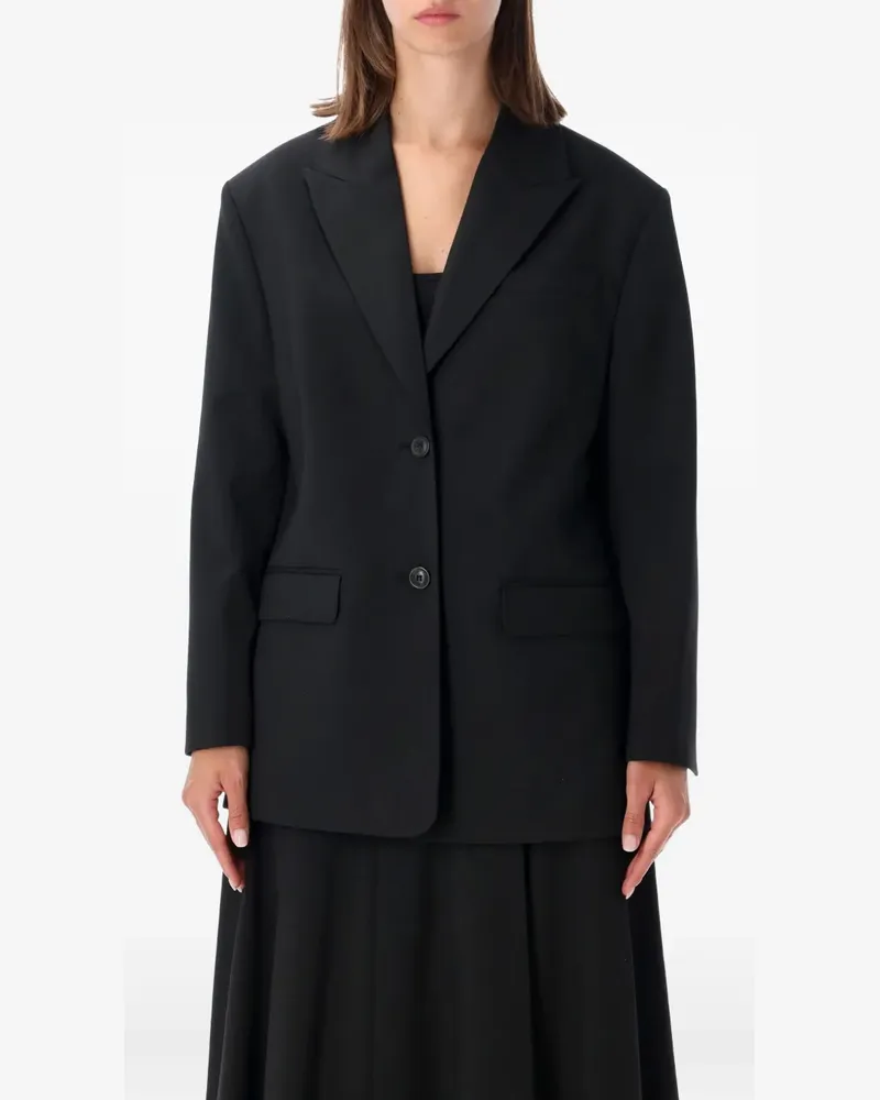 By Malene Birger Adele Blazer mit steigendem Revers - Schwarz Schwarz