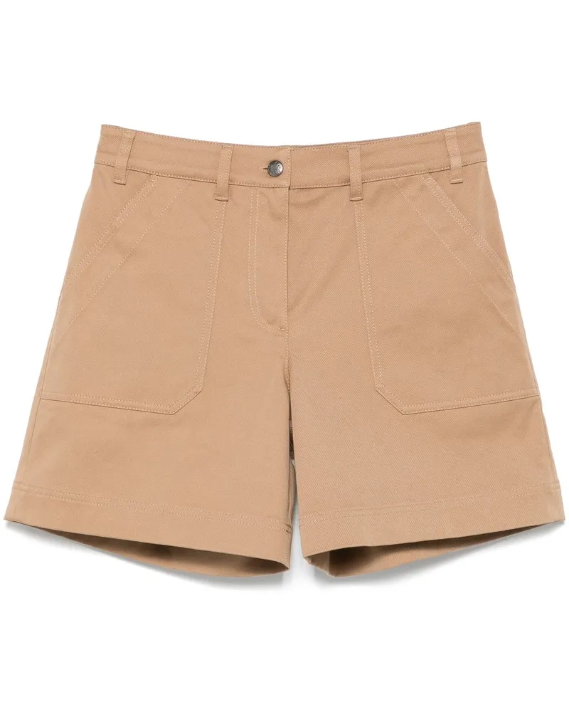 Moncler Shorts aus Gabardine - Nude Nude