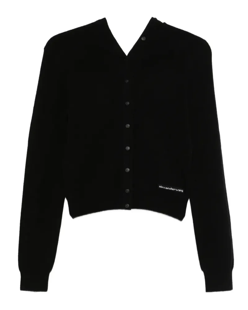 Alexander Wang Geknöpfter Cardigan - Schwarz Schwarz
