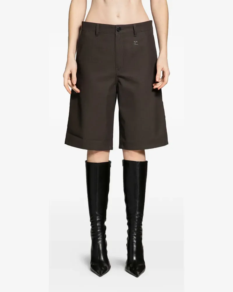 Courrèges tailored knee-length shorts - Braun Braun