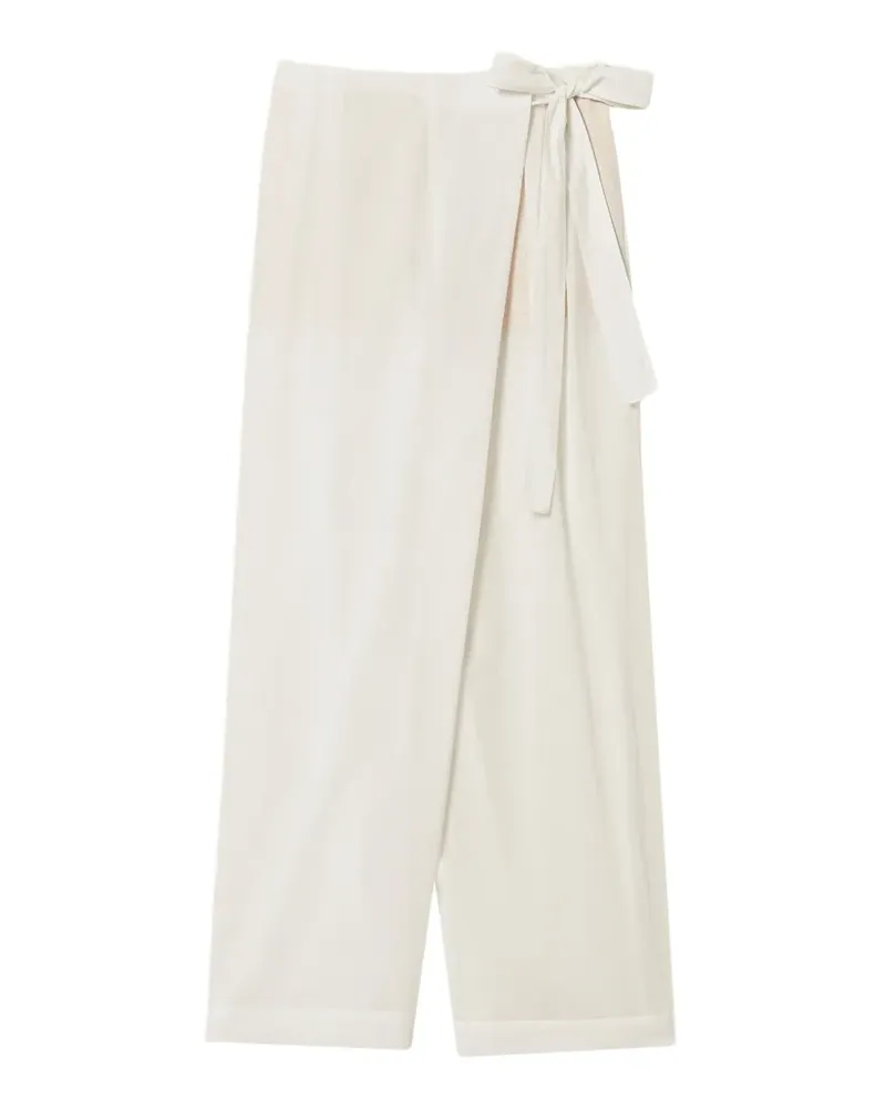 Twin-Set muslin palazzo trousers - Weiß Weiß