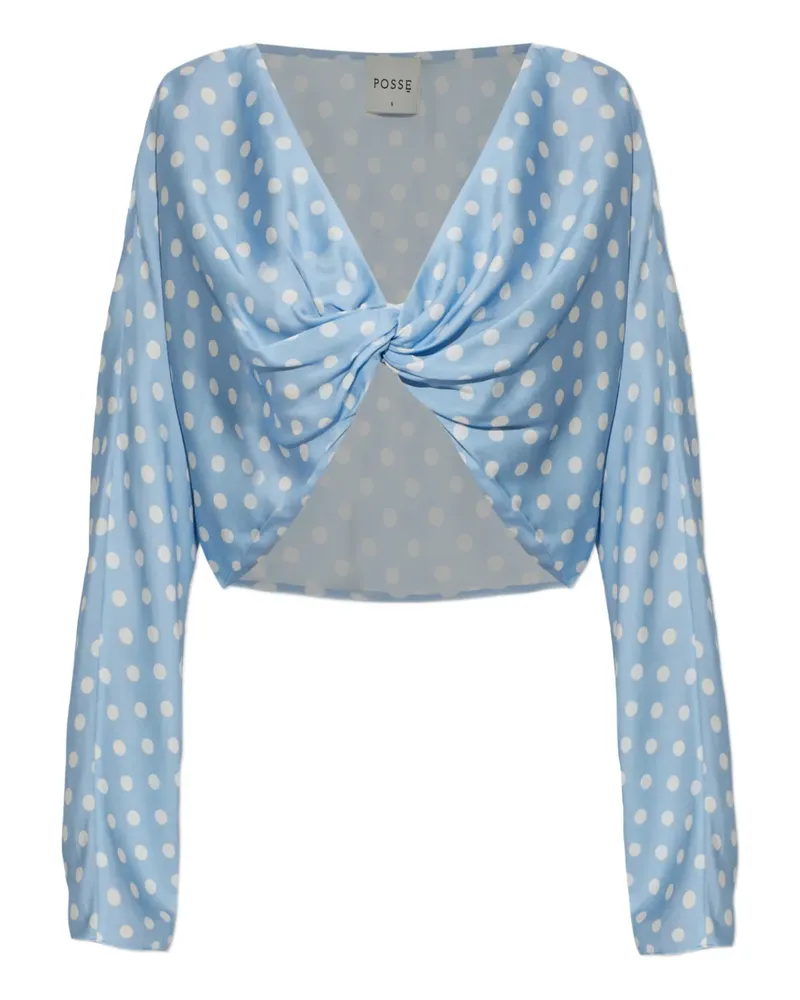 Posse polka-dot blouse - Blau Blau