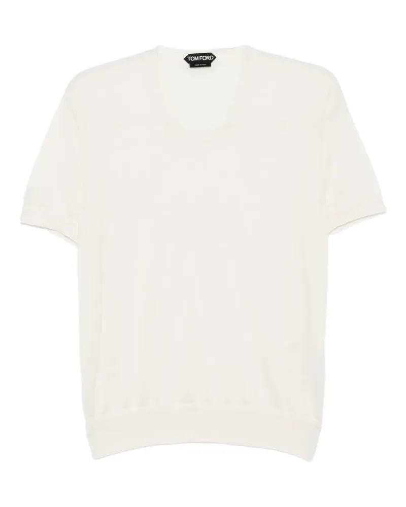 Tom Ford T-Shirt mit Rundhalsausschnitt - Nude Nude