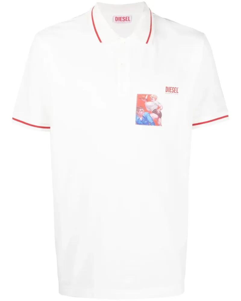 Diesel x Tom of Finland Foundation Poloshirt - Weiß Weiß