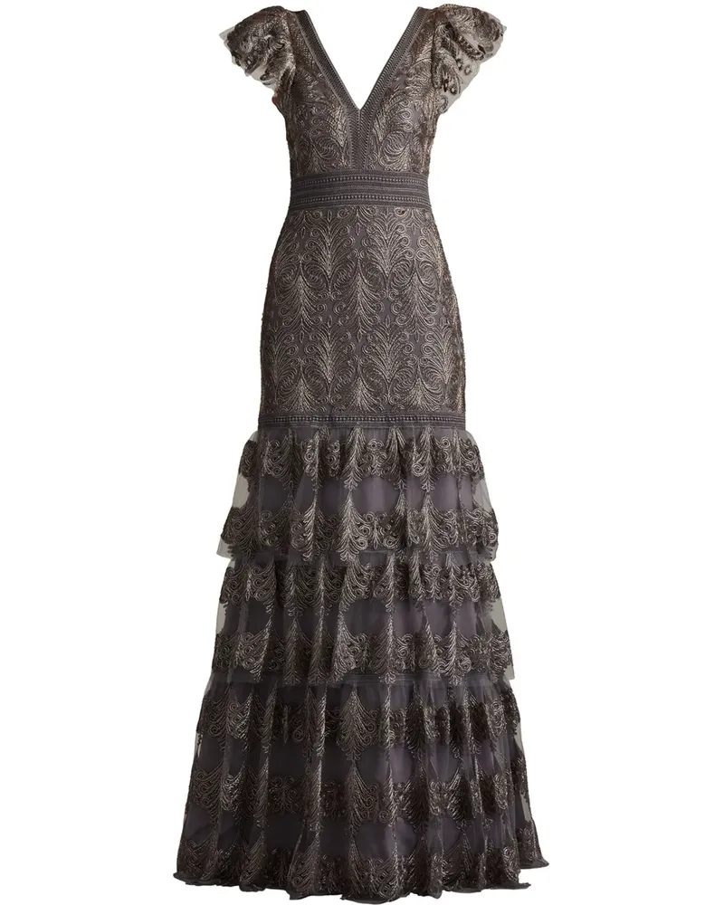 Tadashi Shoji Rhone Abendkleid - Grau Grau