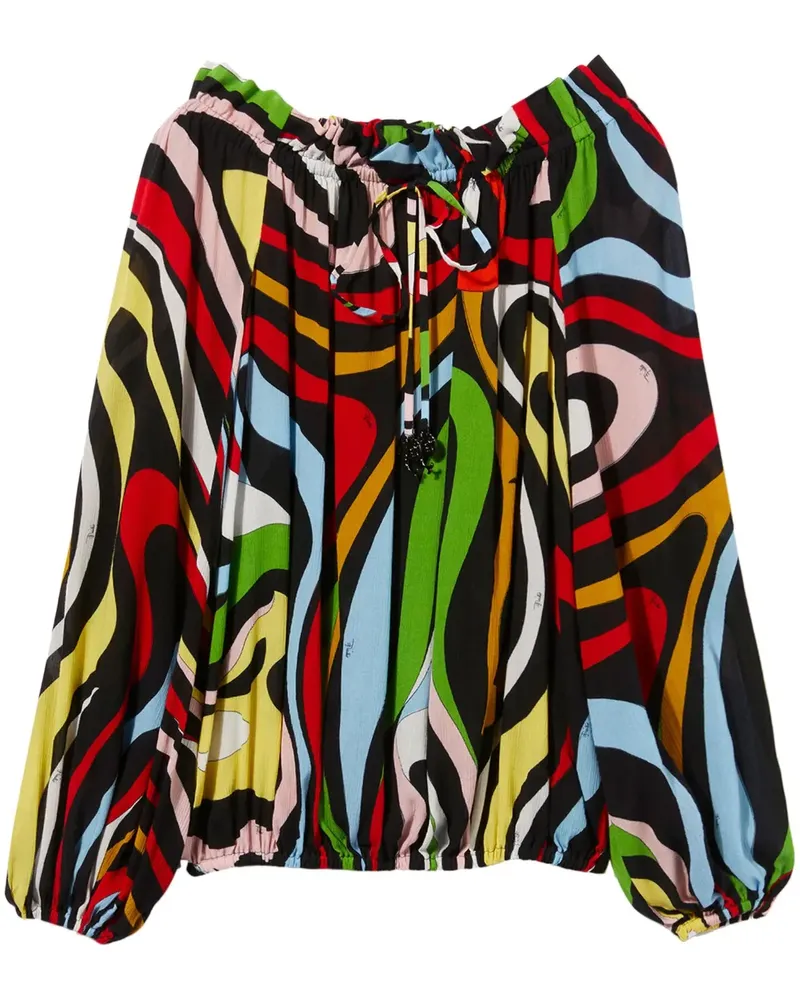 Emilio Pucci Schulterfreies Oberteil - Schwarz Schwarz
