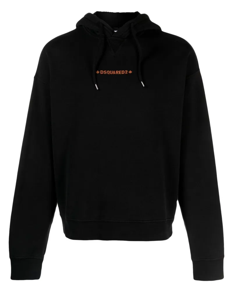 Dsquared2 Cipro Hoodie mit Logo-Print - Schwarz Schwarz