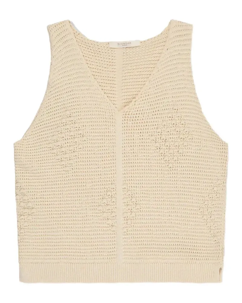 Zanone Oberteil mit Lochstrickmuster - Nude Nude