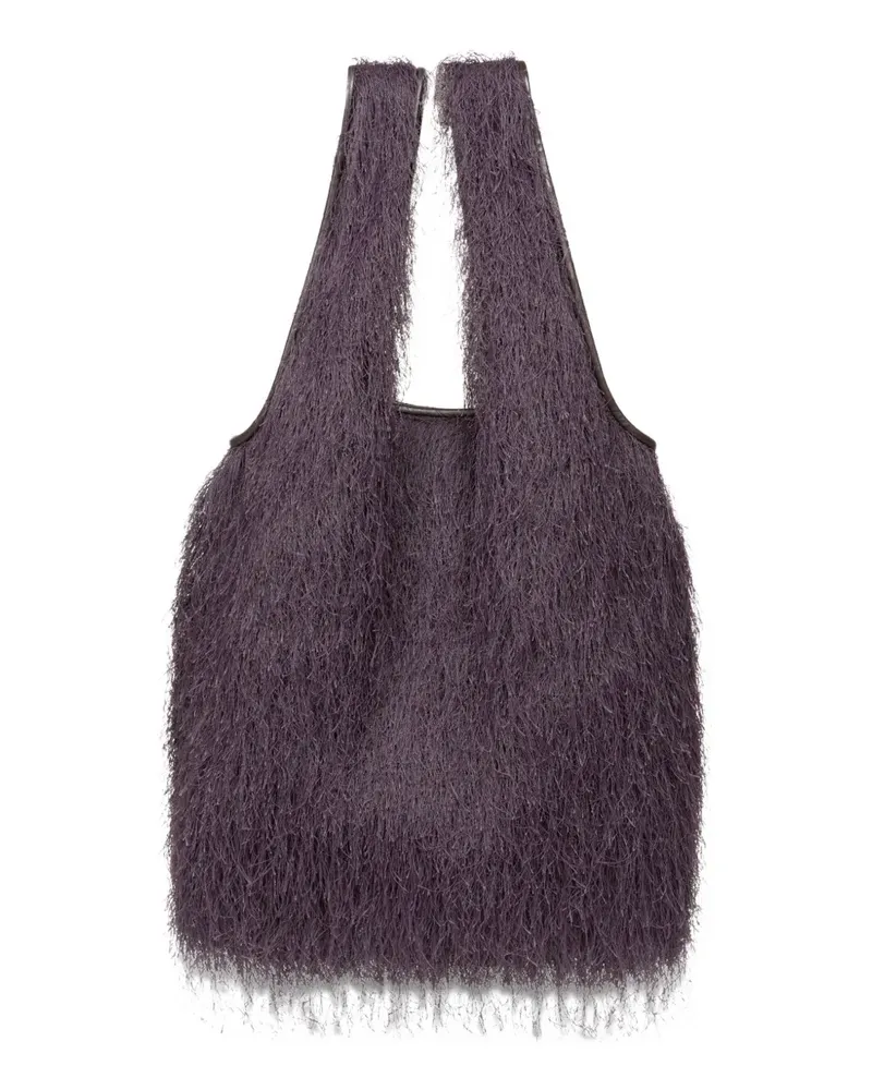 Dries van Noten ruffled tote bag - Violett Violett