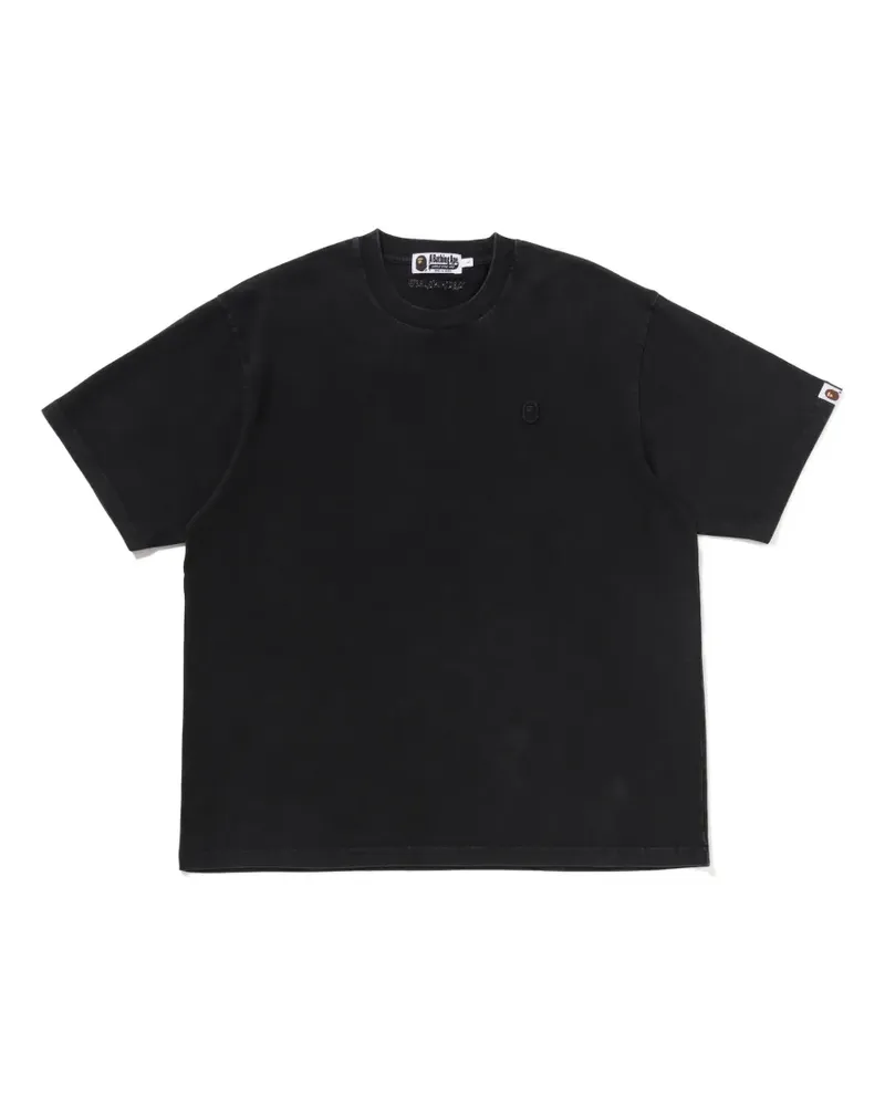 BAPE embroidered T-shirt - Schwarz Schwarz