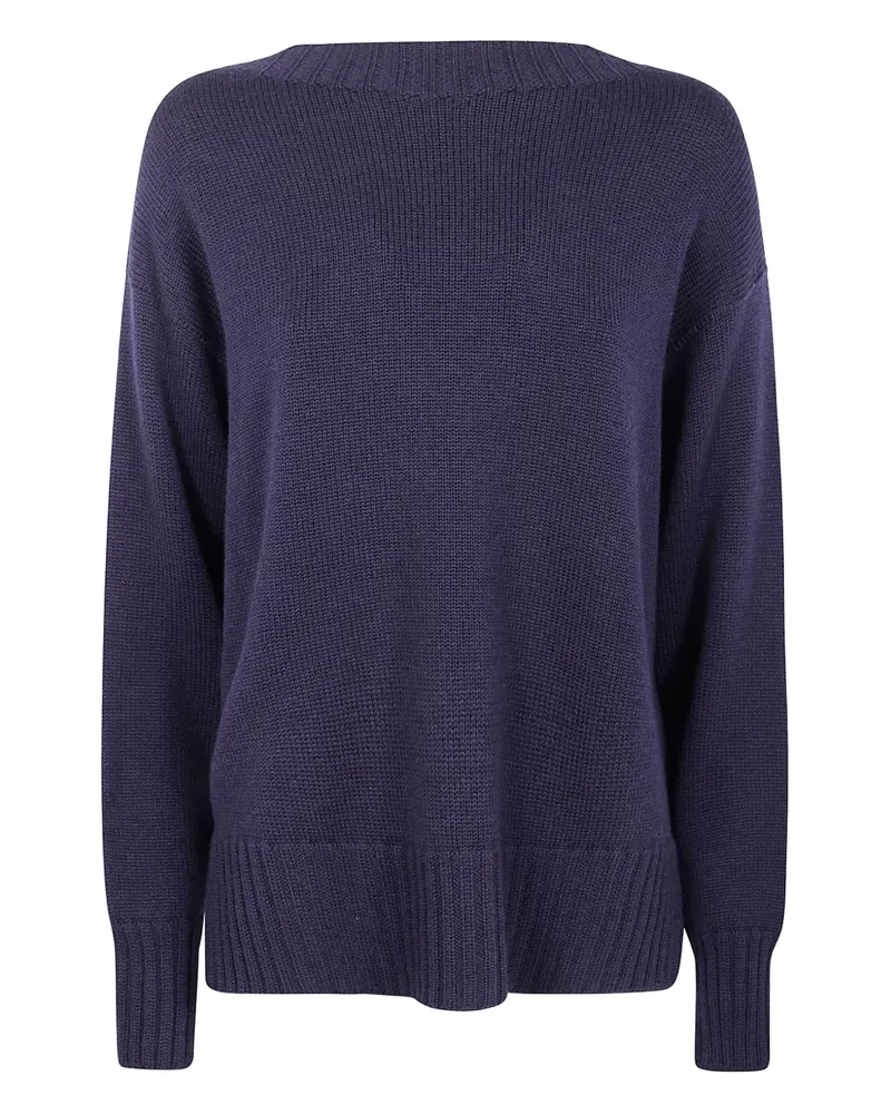 Drumohr  Pullover mit U-Boot-Ausschnitt - Blau Blau