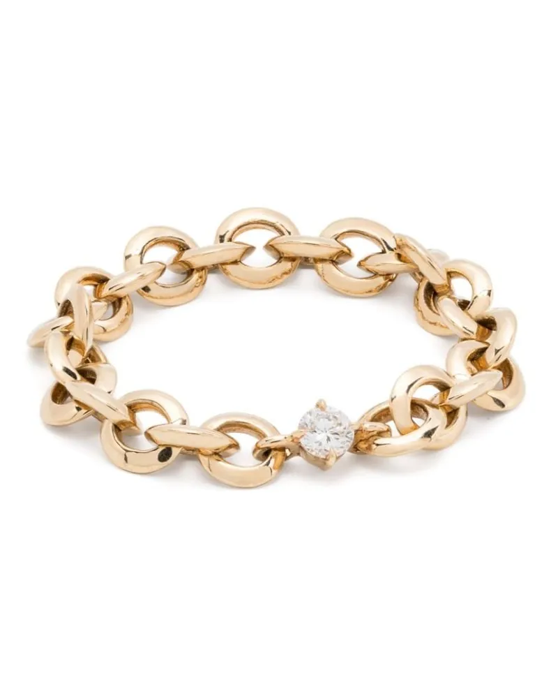 Lizzie Mandler 18kt Micro Gelbgold-Kettenring Gelb