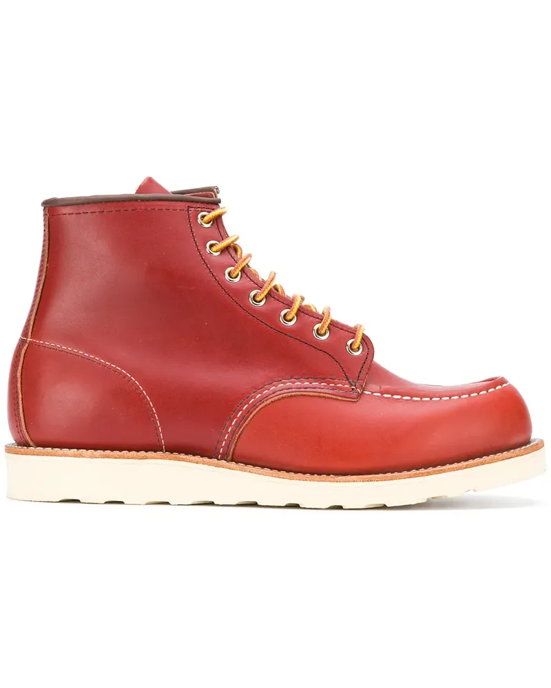 Red Wing Shoes Classic Mock Toe' Stiefel - Rot Rot