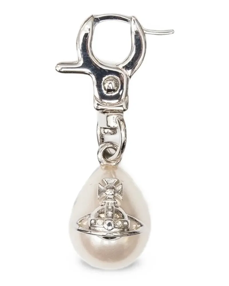 Vivienne Westwood Claude Hängeohrring mit Orb - Silber Silber