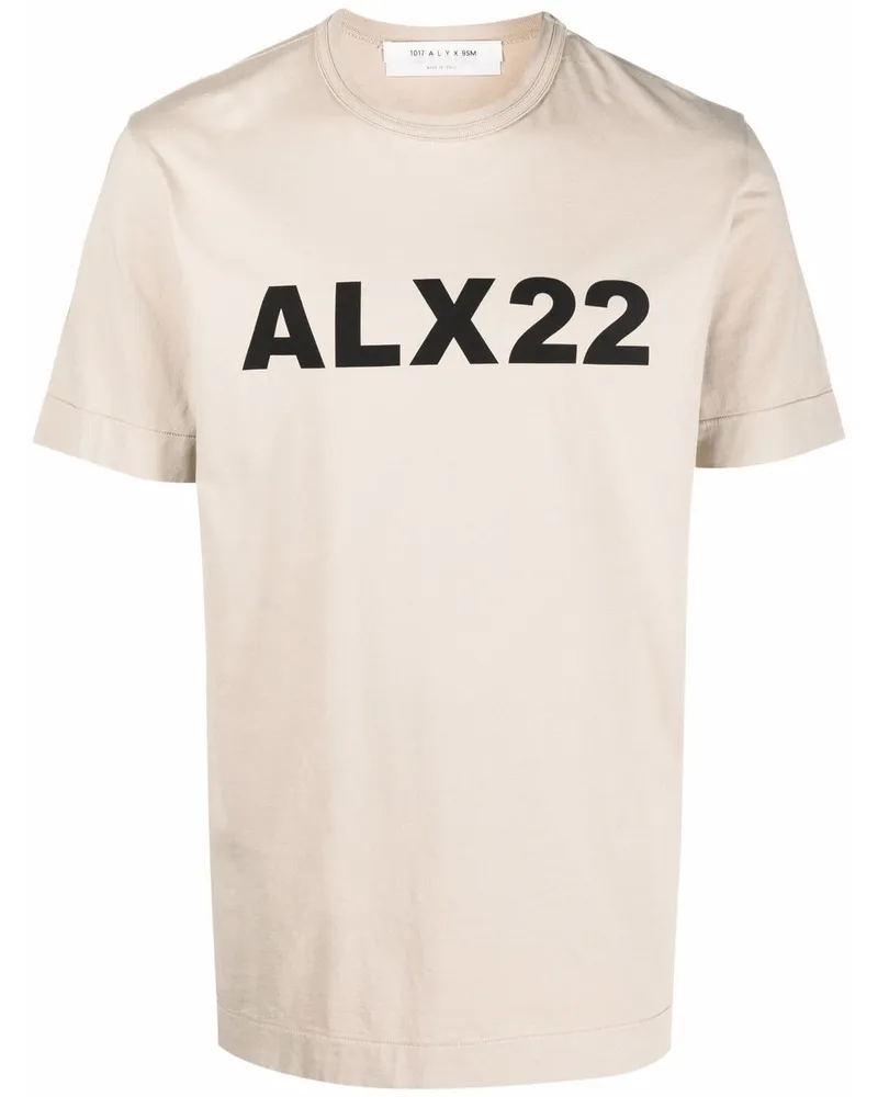 1017 ALYX 9SM T-Shirt mit Logo-Print - Nude Nude