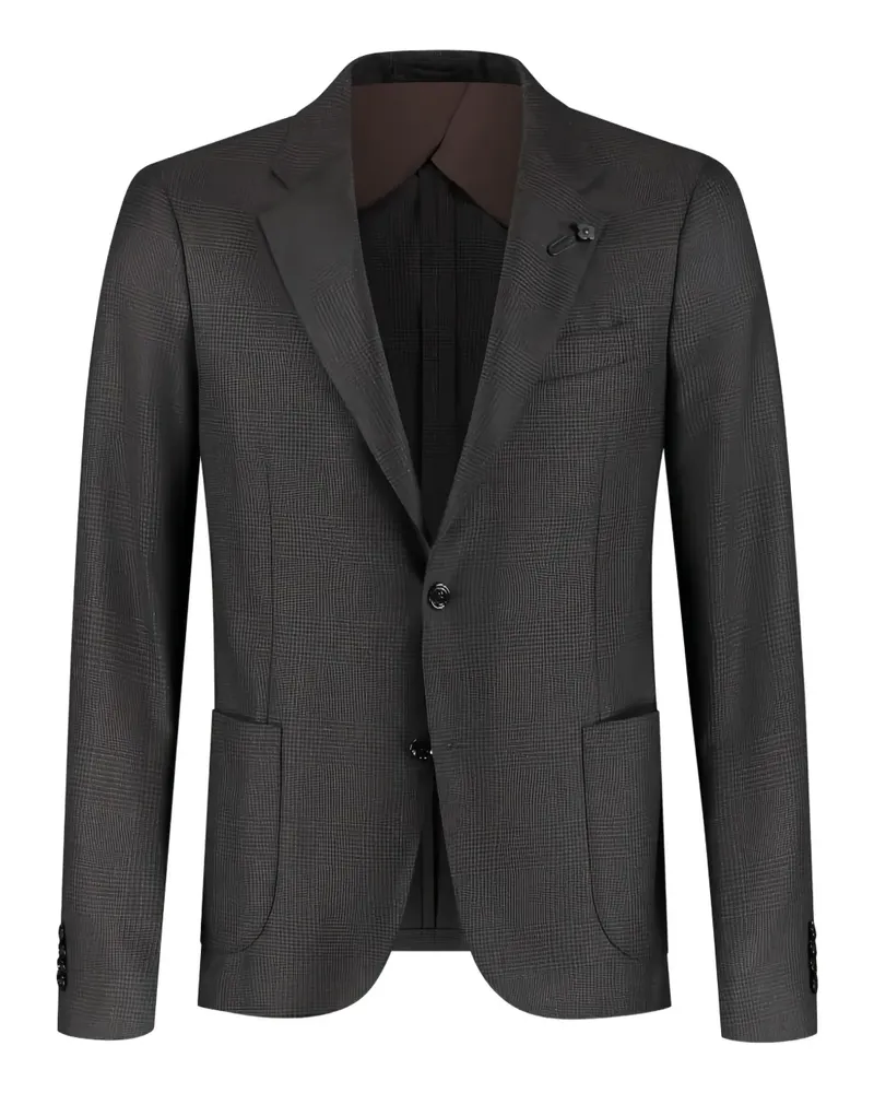 LARDINI check-pattern blazer - Grau Grau
