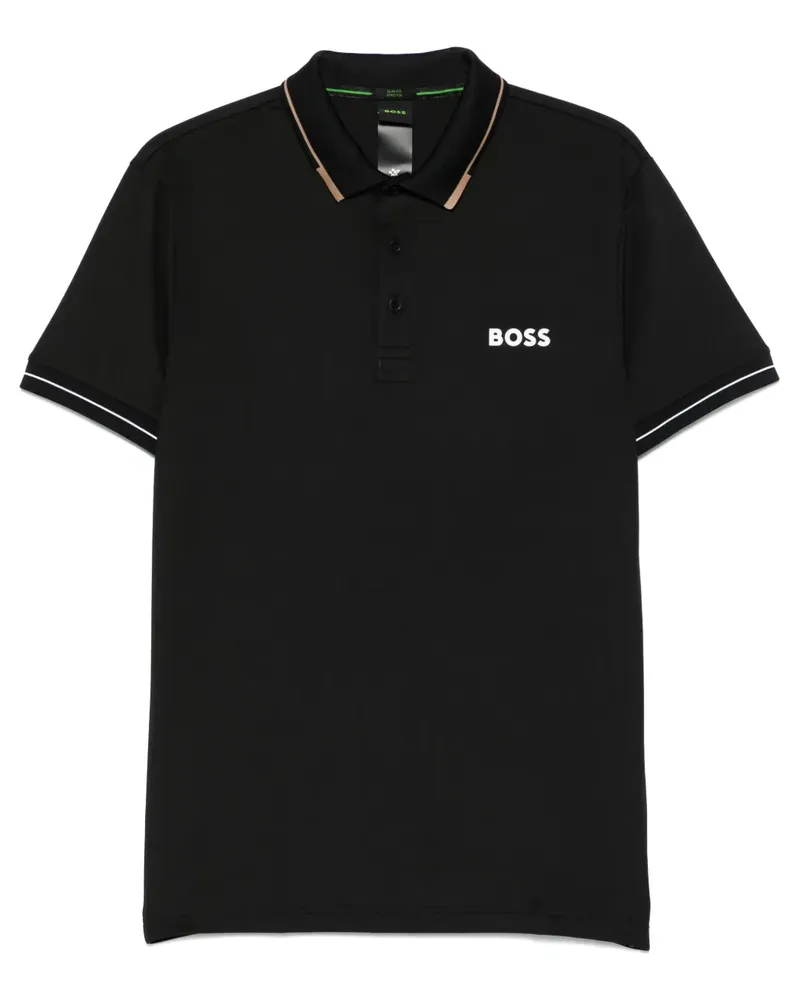 HUGO BOSS Poloshirt aus Stretch-Jersey - Schwarz Schwarz