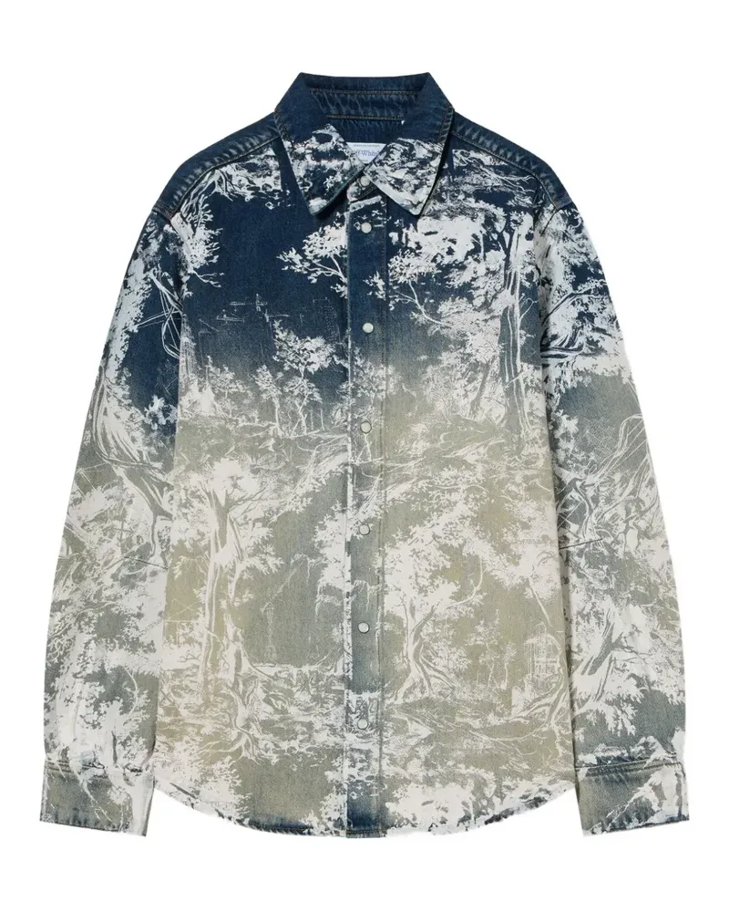 OFF-WHITE City Nature regular denim shirt - Blau Blau