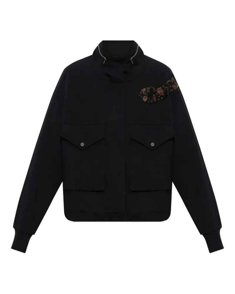 AllSaints Ourios Claire Jacke mit Perlen - Schwarz Schwarz