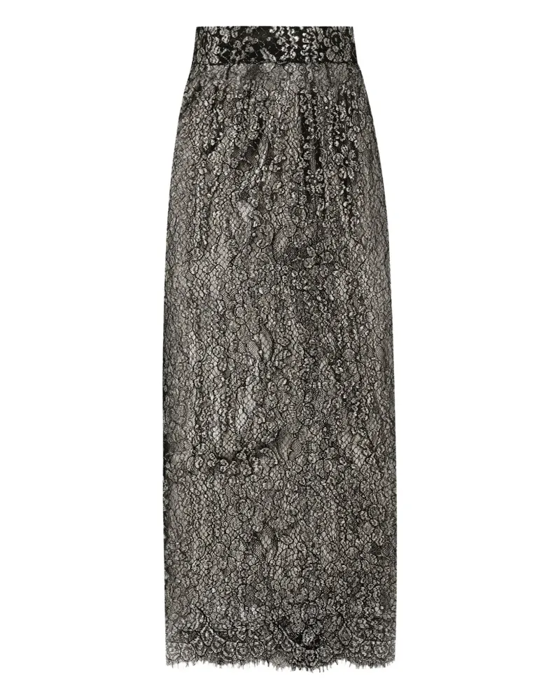 Dolce & Gabbana Midirock aus Spitze - Schwarz Schwarz