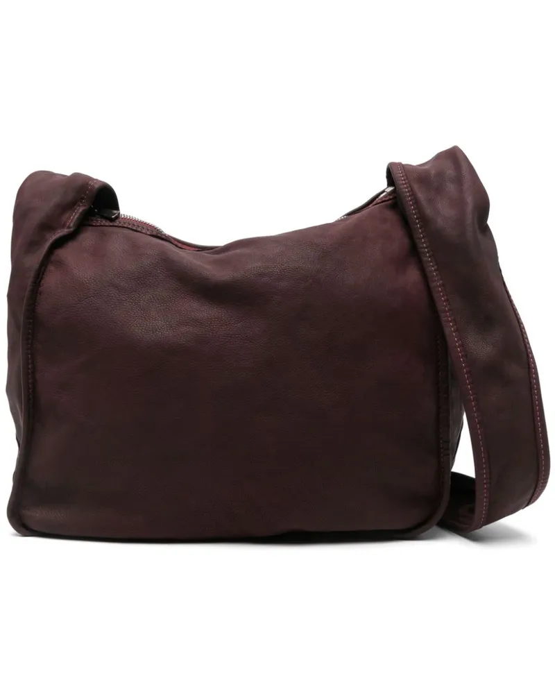 GUIDI Schultertasche aus Leder - Rot Rot