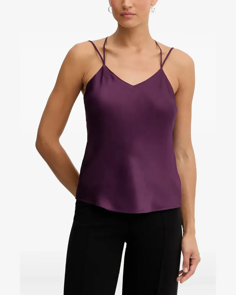Twin-Set V-neck strap top - Violett Violett