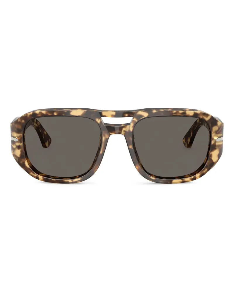 Persol Sonnenbrille mit geometrischem Gestell - Braun Braun