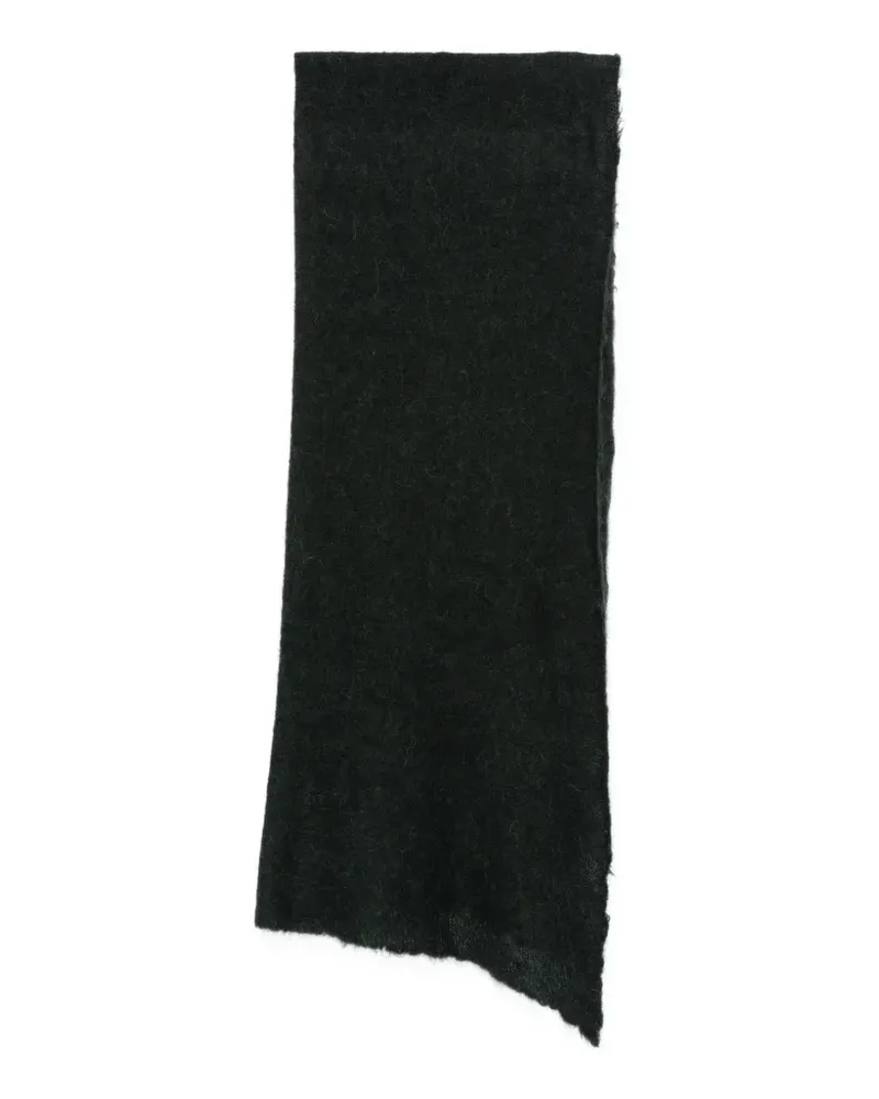 Faliero Sarti brushed raw-edge scarf - Schwarz Schwarz