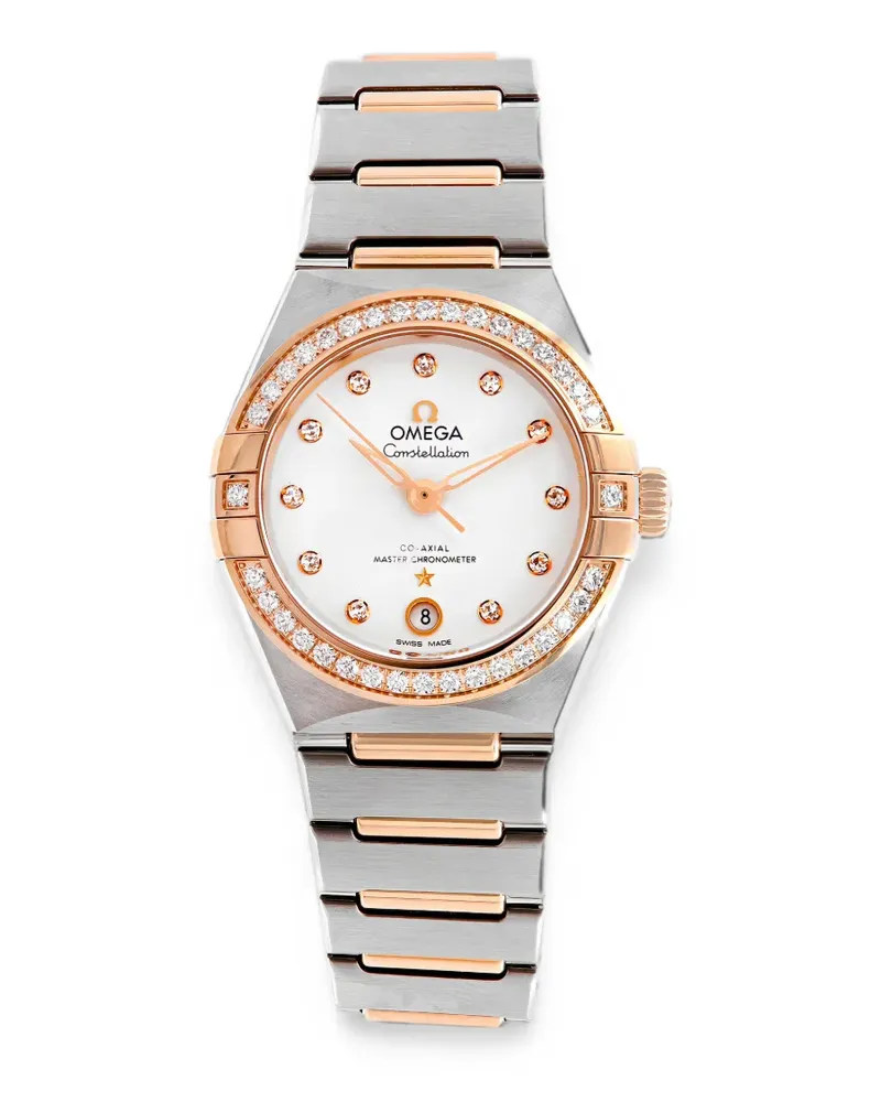 Omega Constellation Armbanduhr mit Diamanten 29mm - Weiß Weiß