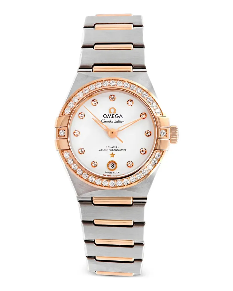 Omega Constellation Armbanduhr mit Diamanten 29mm - Weiß Weiß