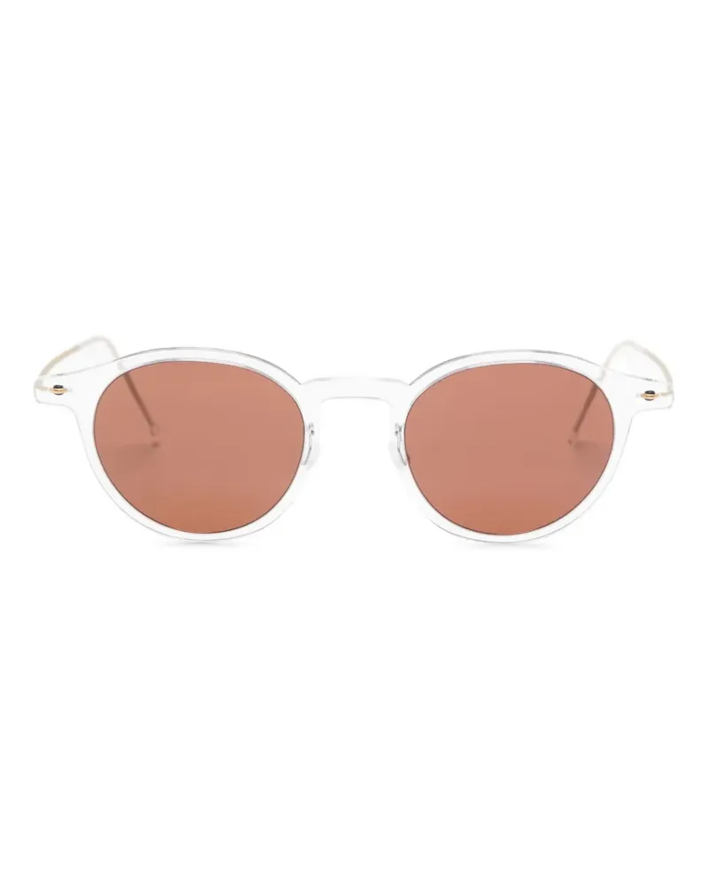 Lindberg Runde Sonnenbrille aus Titan - Gold Gold