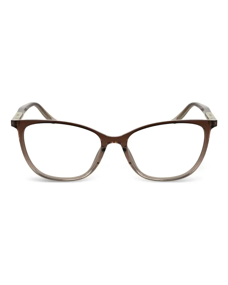 Calvin Klein Brille mit Cat-Eye-Gestell - Braun Braun