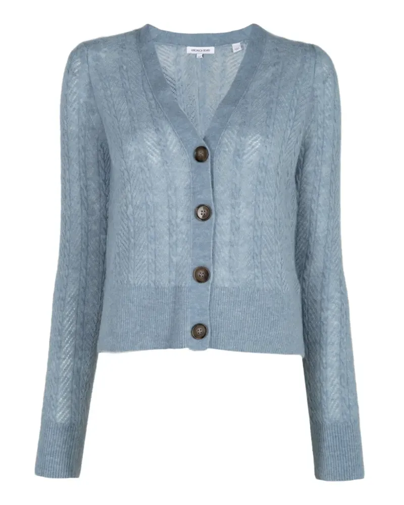 Veronica Beard Solene Cardigan mit Zopfmuster - Blau Blau
