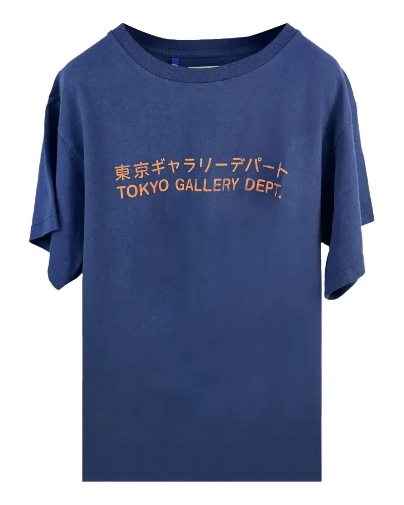 GALLERY DEPT. Tokyo glitter-logo T-shirt - Blau Blau