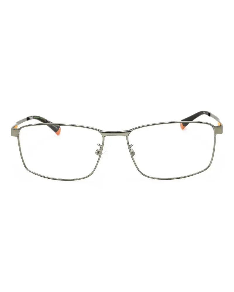 Polaroid rectangle-frame glasses - Silber Silber