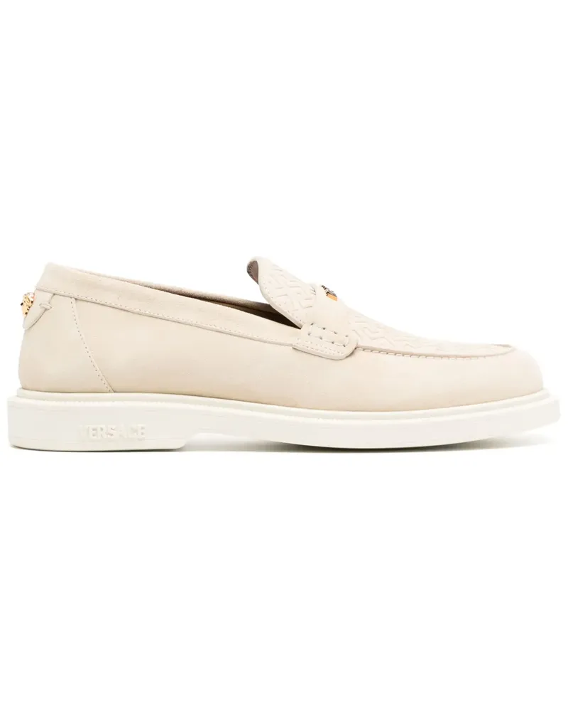 Versace Loafer aus Wildleder - Nude Nude