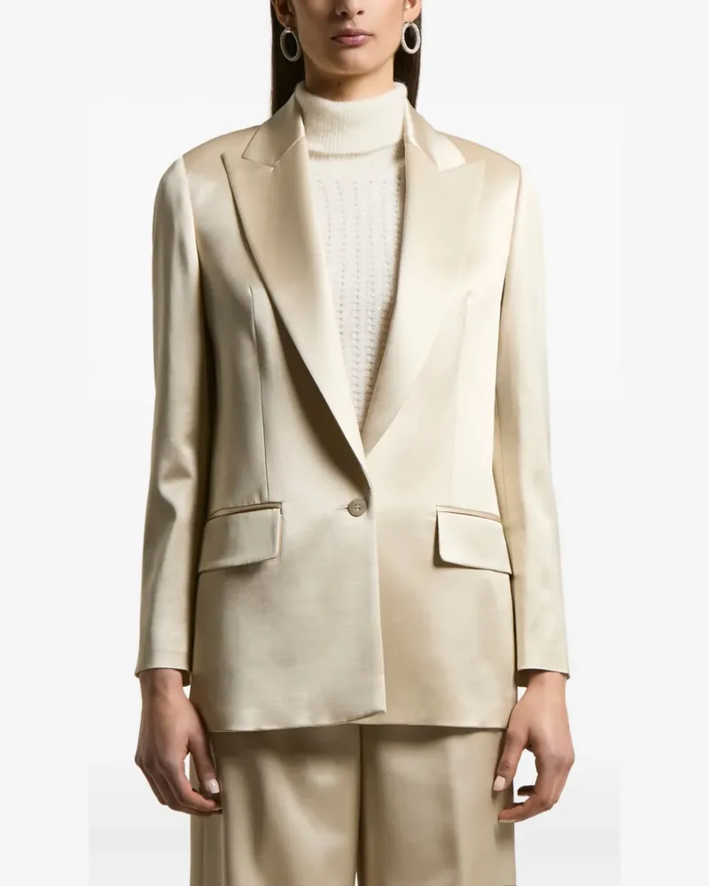 Peserico single-breasted blazer - Nude Nude