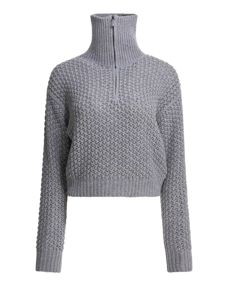 Max Mara Tequila half-zip sweater - Grau Grau