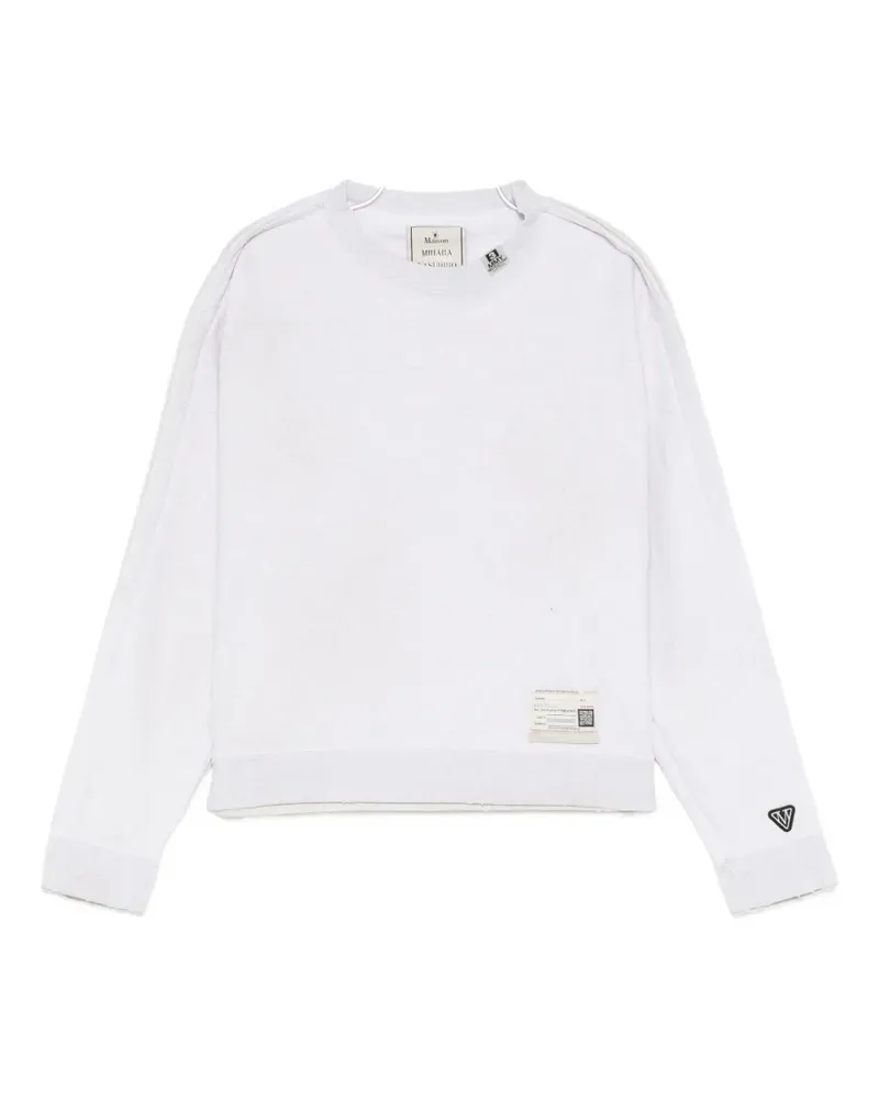 MIHARAYASUHIRO logo-patch sweater - Grau Grau