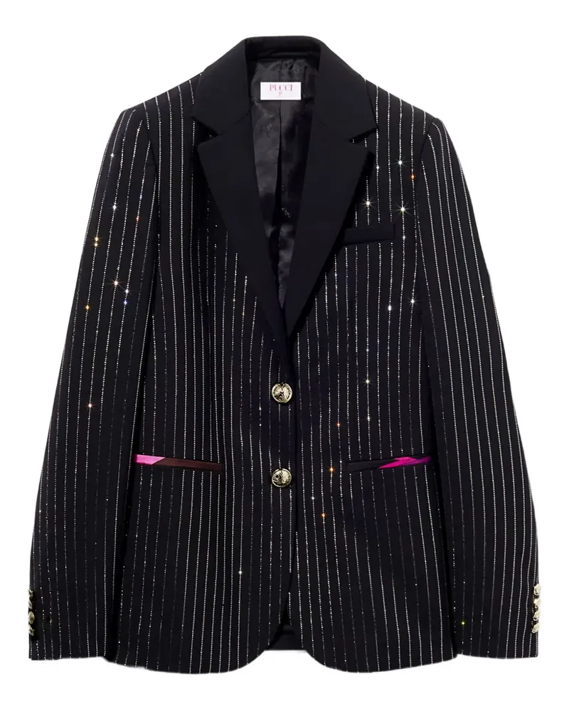Emilio Pucci Sakko mit Strass - Schwarz Schwarz